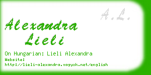 alexandra lieli business card